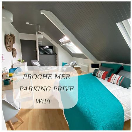 Ferienwohnung Agreable Cocon Sous Les Toits - Parking - Wifi Pleneuf-Val-Andre Exterior foto